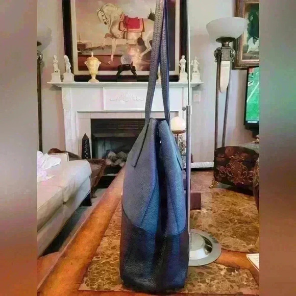 Michael Kors 2tone Blue leather bag - Picture 4 of 11